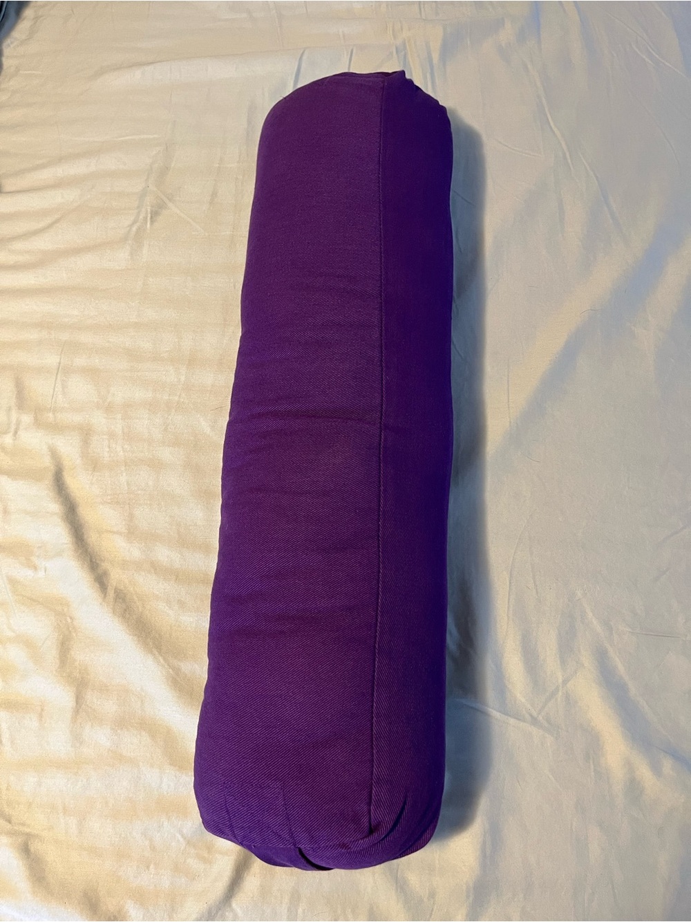 Deep Purple Pranayama Bolster for Yoga, Meditation and Breathing Exercises, Firm